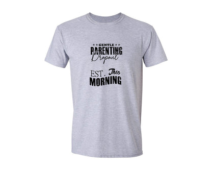 brand:Generic|color:Sports Grey / Athletic Heather|Gentle Parenting Dropout Svgmothers Day 5 Graphic T-Shirt