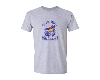 brand:Generic|color:Sports Grey / Athletic Heather|Gulf Of Mexico Social Club Stay Salty Graphic T-Shirt