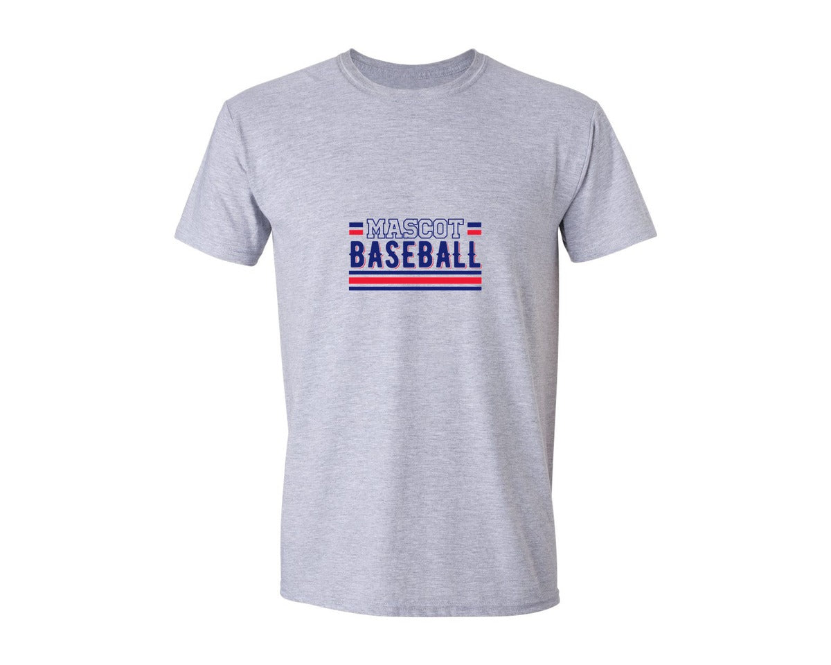 brand:Generic|color:Sports Grey / Athletic Heather|Baseball Team Baseball Mom 2 Graphic T-Shirt