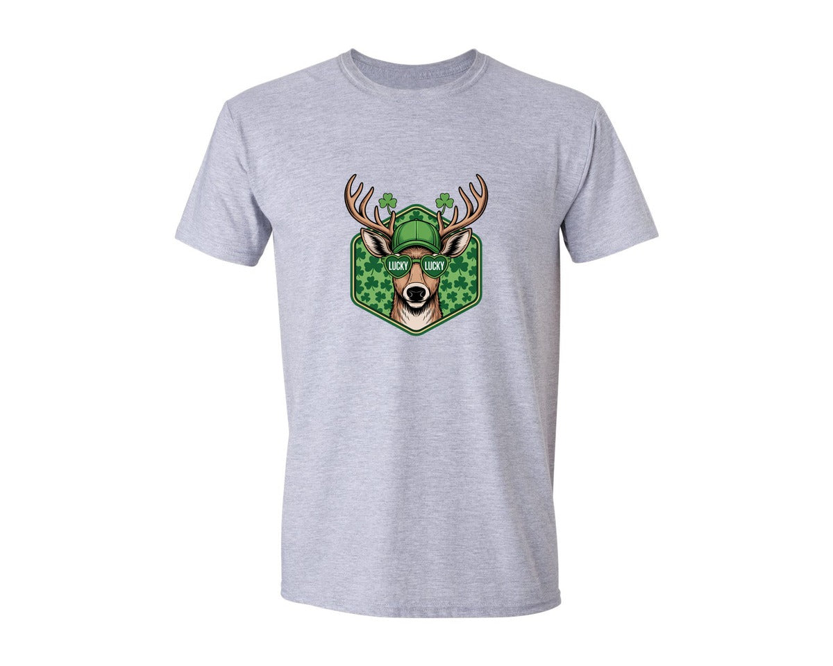 brand:Generic|color:Sports Grey / Athletic Heather|St Patricks Day Buck Boys St Pat Graphic T-Shirt