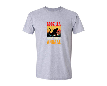 brand:Generic|color:Sports Grey / Athletic Heather|Godzilla Is My Spirit Animal T Shirt Graphic T-Shirt