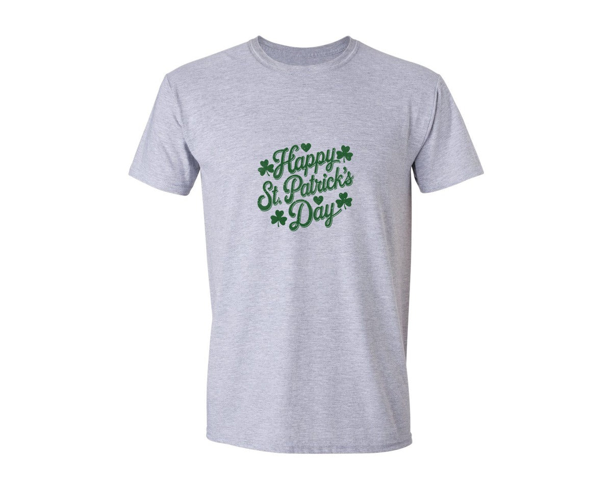 brand:Generic|color:Sports Grey / Athletic Heather|Happy St Patricks Day 18 Graphic T-Shirt