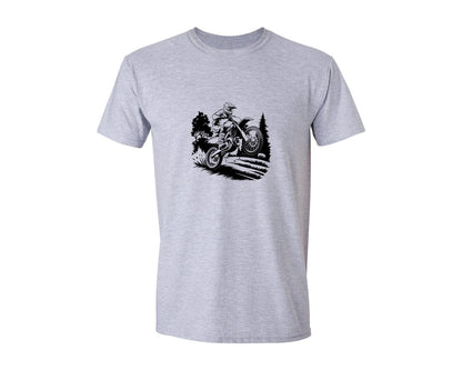 brand:Generic|color:Sports Grey / Athletic Heather|Motocross Rider Design 2 Graphic T-Shirt
