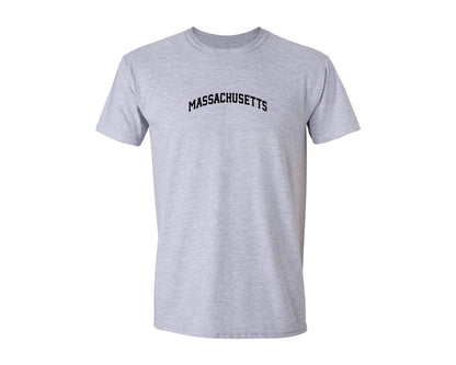 brand:Generic|color:Sports Grey / Athletic Heather|Massachusetts Usa City Shirt Graphic T-Shirt