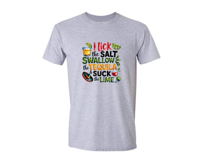 brand:Generic|color:Sports Grey / Athletic Heather|Tequila Cinco De Mayo Mexican Graphic T-Shirt