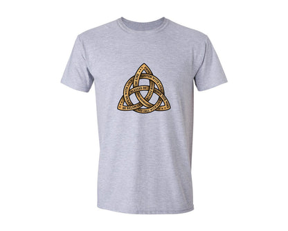 brand:Generic|color:Sports Grey / Athletic Heather|Wiccan Triquetra Wiccan Affirmations Graphic T-Shirt