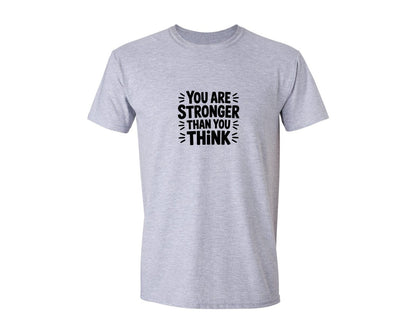 brand:Generic|color:Sports Grey / Athletic Heather|You Are Stronger Than You Think Graphic T-Shirt