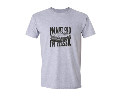 brand:Generic|color:Sports Grey / Athletic Heather|Im Not Old Im Classic Vintage Car 3 Graphic T-Shirt