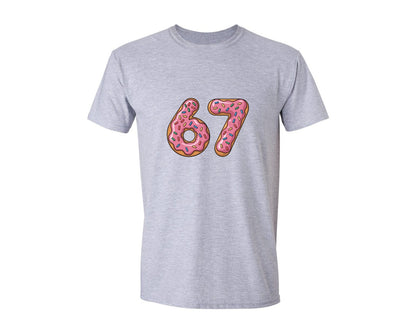 brand:Generic|color:Sports Grey / Athletic Heather|Six Seven Donuts Sprinkles Sports Graphic T-Shirt