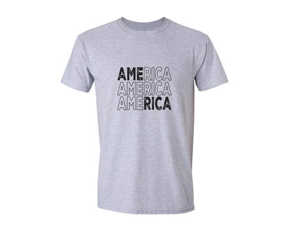 brand:Generic|color:Sports Grey / Athletic Heather|America Patriotic 2 Graphic T-Shirt