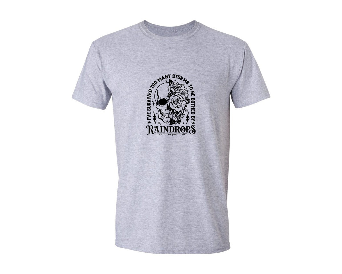 brand:Generic|color:Sports Grey / Athletic Heather|Ive Survived Too Many Storms To Be Both 4 Graphic T-Shirt