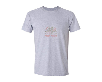 brand:Generic|color:Sports Grey / Athletic Heather|Fresh Picked Farmers Market Graphic T-Shirt