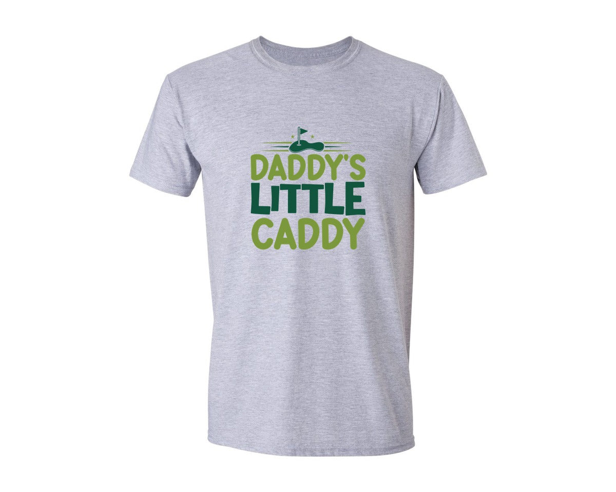 brand:Generic|color:Sports Grey / Athletic Heather|Daddys Little Caddy Cut File Sport Graphic T-Shirt