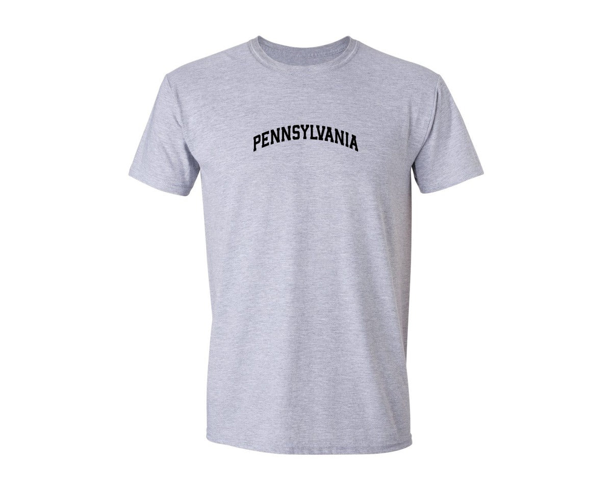 brand:Generic|color:Sports Grey / Athletic Heather|Pennsylvania Usa City Shirt Graphic T-Shirt