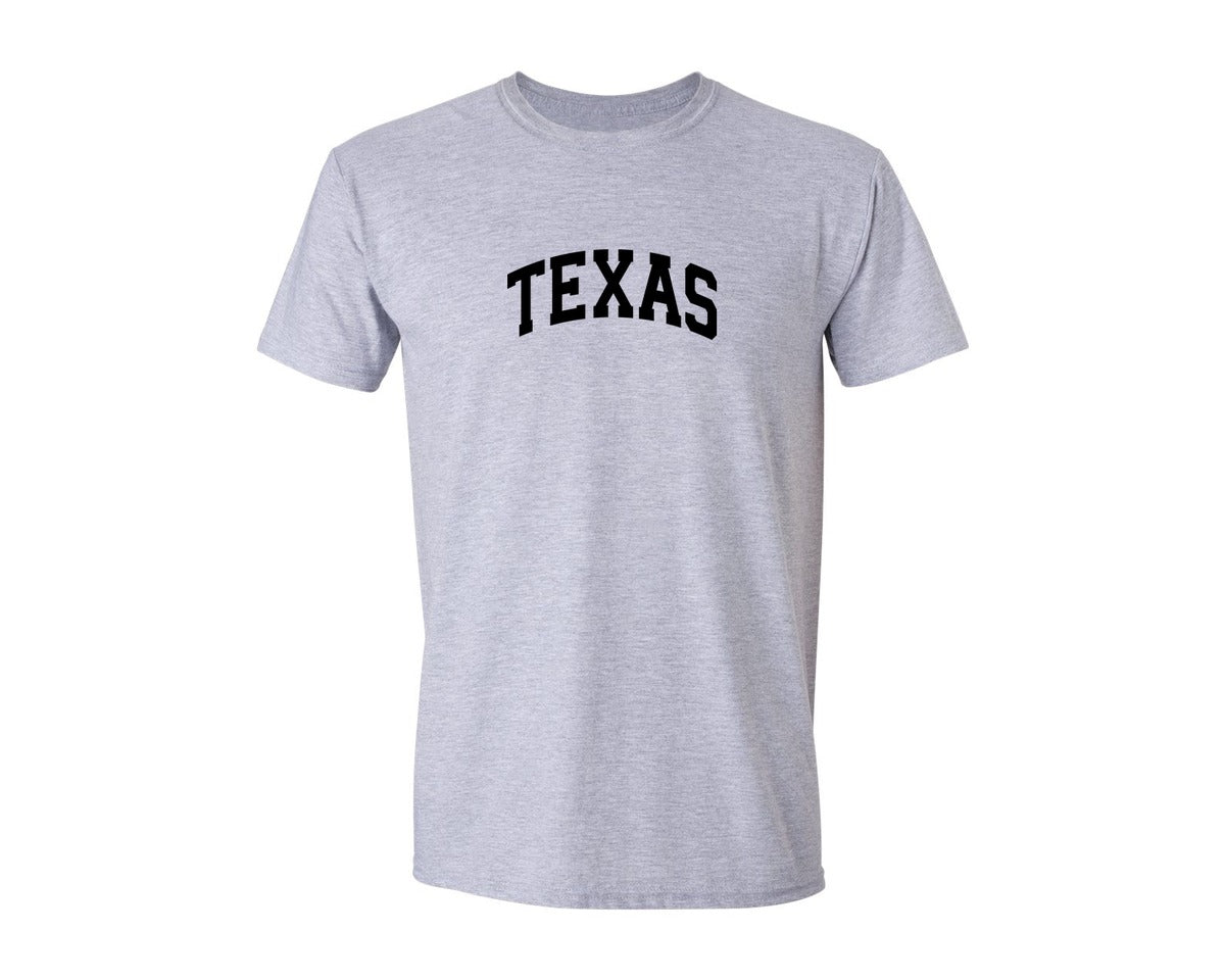 brand:Generic|color:Sports Grey / Athletic Heather|Texas Usa City State Shirt Graphic T-Shirt
