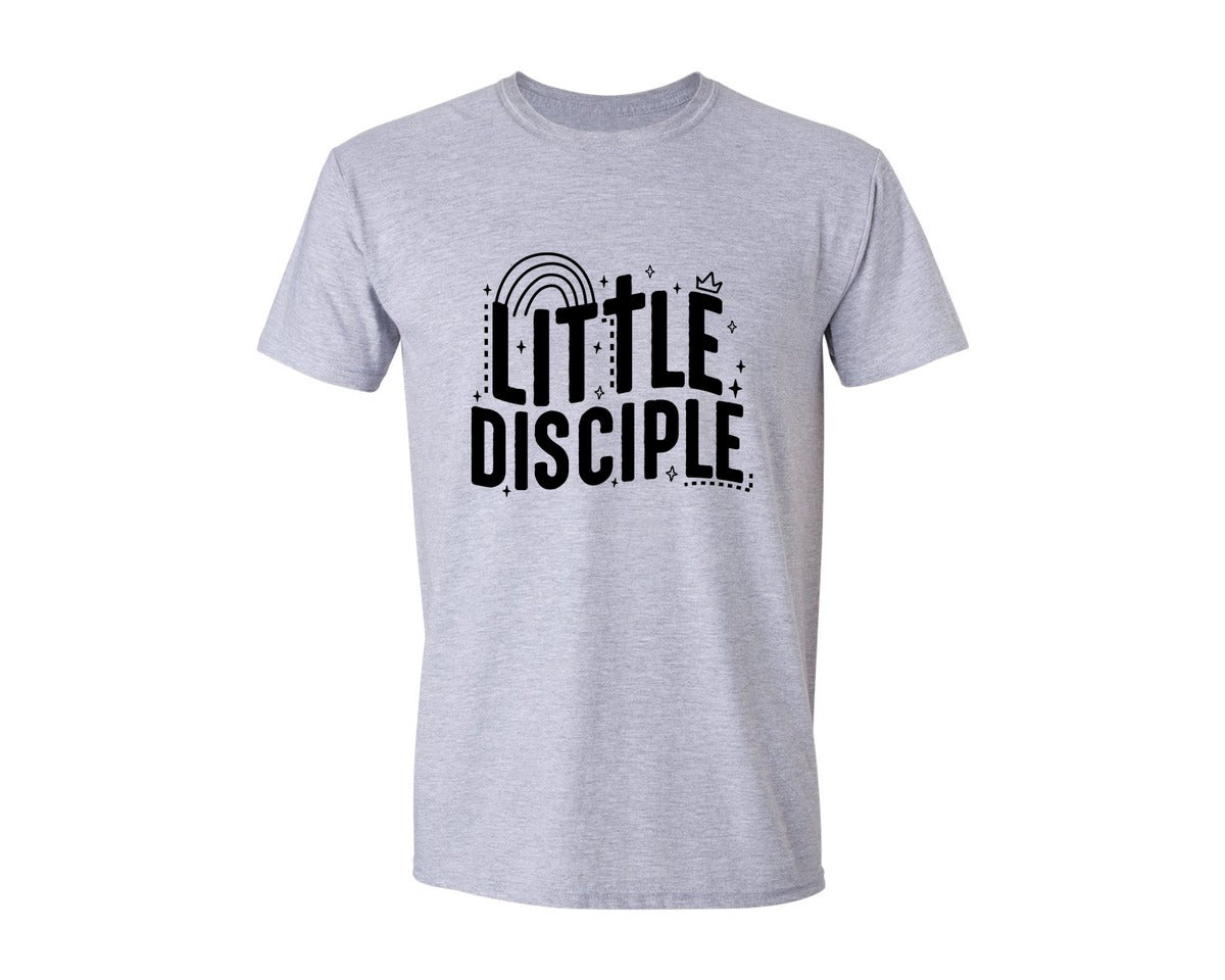 brand:Generic|color:Sports Grey / Athletic Heather|Retro Little Disciple Tshirt Kids Graphic T-Shirt