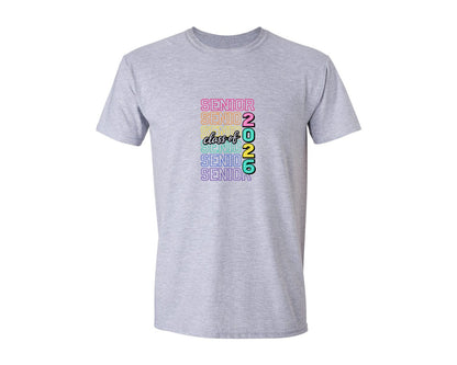 brand:Generic|color:Sports Grey / Athletic Heather|Colorful Senior Class Of 2026 Graphic T-Shirt