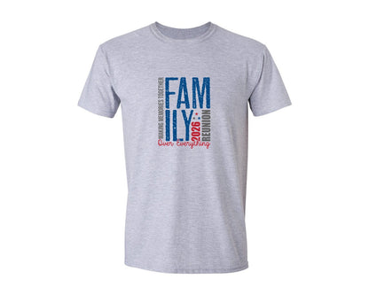brand:Generic|color:Sports Grey / Athletic Heather|Over Everything Family Reunion 2026 Graphic T-Shirt