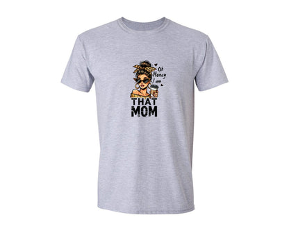brand:Generic|color:Sports Grey / Athletic Heather|Oh Honey I Am That Mom Mothers Day 5 Graphic T-Shirt