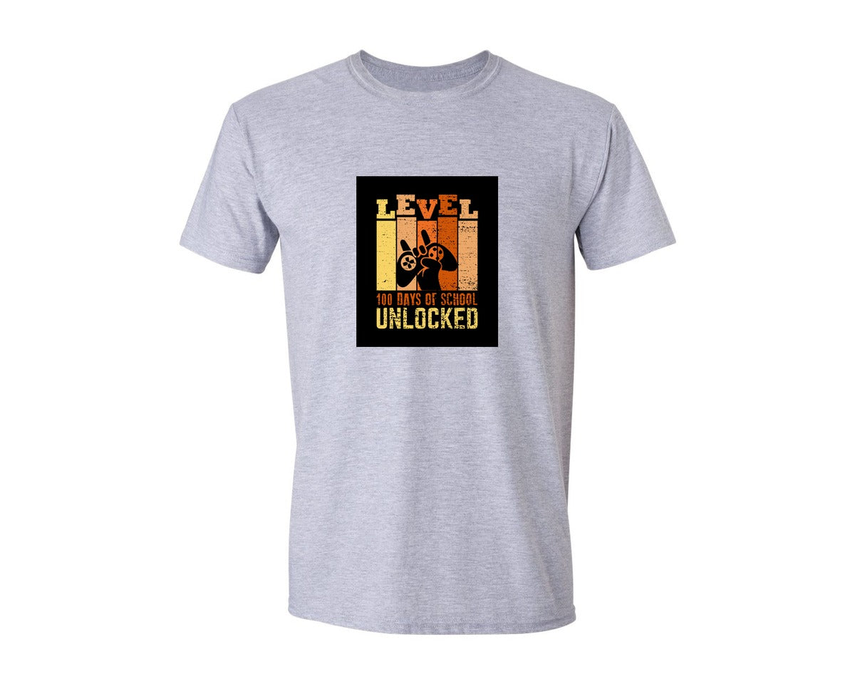 brand:Generic|color:Sports Grey / Athletic Heather|100 Days Of School Quote Vintage T Shirt 8 Graphic T-Shirt
