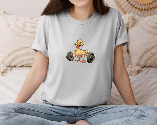 Funny Duck Workout T Shirt Design Vector Graphic T-Shirt
