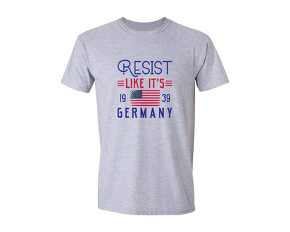 brand:Generic|color:Sports Grey / Athletic Heather|Resist Like Its 1939 Germany Graphic T-Shirt
