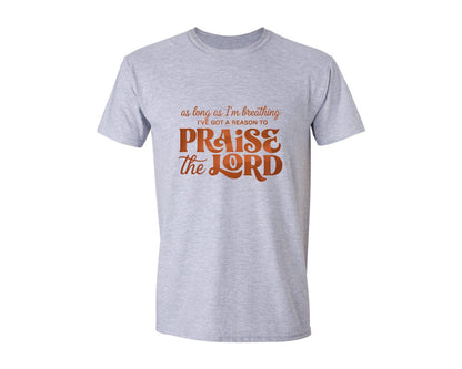 brand:Generic|color:Sports Grey / Athletic Heather|Praise The Lord Retro Boho Graphic T-Shirt