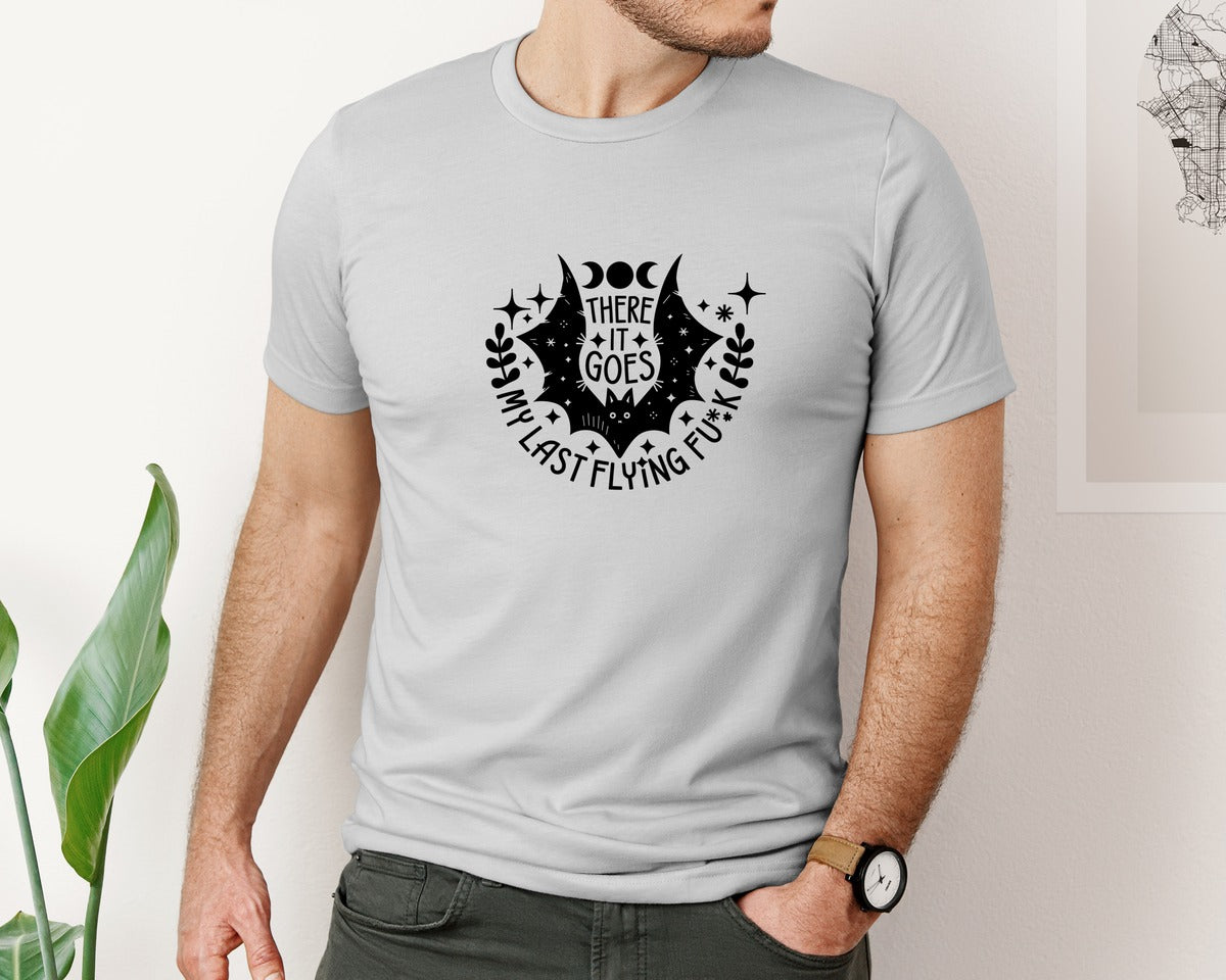 brand:Bella Canvas|color:Sports Grey / Athletic Heather|There It Goes My Last Flying Fck 2 Graphic T-Shirt