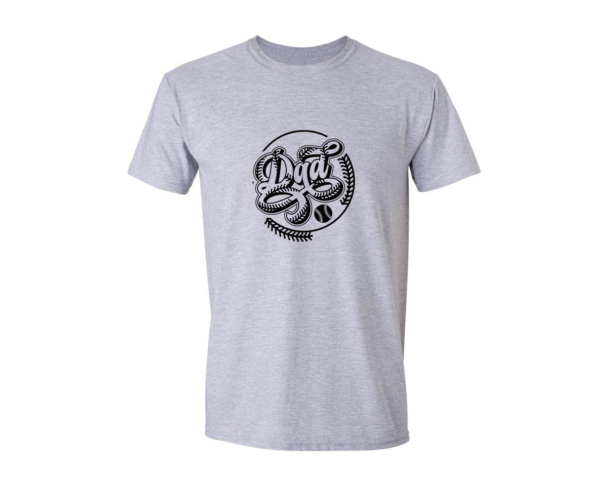 brand:Generic|color:Sports Grey / Athletic Heather|Baseball Dad Calls Me Dad T Shirt Graphic T-Shirt