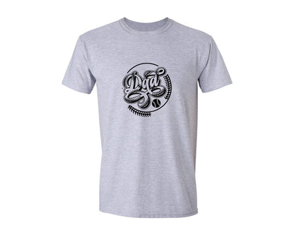 brand:Generic|color:Sports Grey / Athletic Heather|Baseball Dad Calls Me Dad T Shirt Graphic T-Shirt