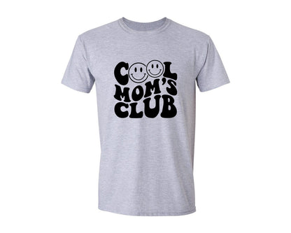 brand:Generic|color:Sports Grey / Athletic Heather|Cool Moms Club Wavy 2 Graphic T-Shirt