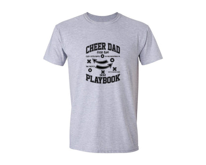 brand:Generic|color:Sports Grey / Athletic Heather|Funny Cheer Dad Cheer Dad Graphic T-Shirt