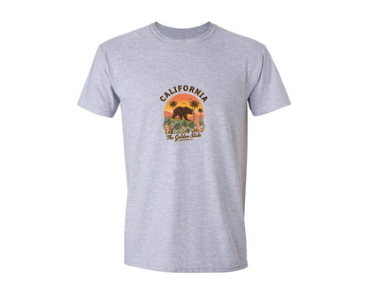 brand:Generic|color:Sports Grey / Athletic Heather|California The Golden State 3 Graphic T-Shirt