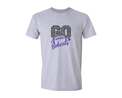 brand:Generic|color:Sports Grey / Athletic Heather|Bobcats Football Shirt Sports Team 5 Graphic T-Shirt