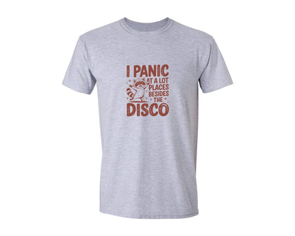 brand:Generic|color:Sports Grey / Athletic Heather|I Panic At Lot Places Besides The Disco 2 Graphic T-Shirt