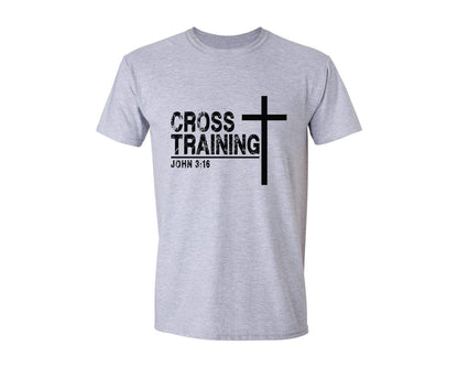 brand:Generic|color:Sports Grey / Athletic Heather|Christian Shirt Cross Training Graphic T-Shirt