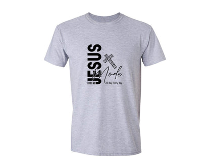 brand:Generic|color:Sports Grey / Athletic Heather|Jesus Loves Me Love Like Jesus Graphic T-Shirt