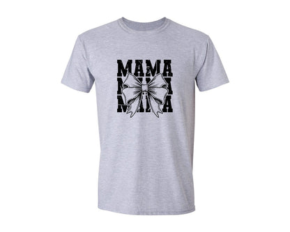 brand:Generic|color:Sports Grey / Athletic Heather|Mama Mom Mama Coquette Graphic T-Shirt