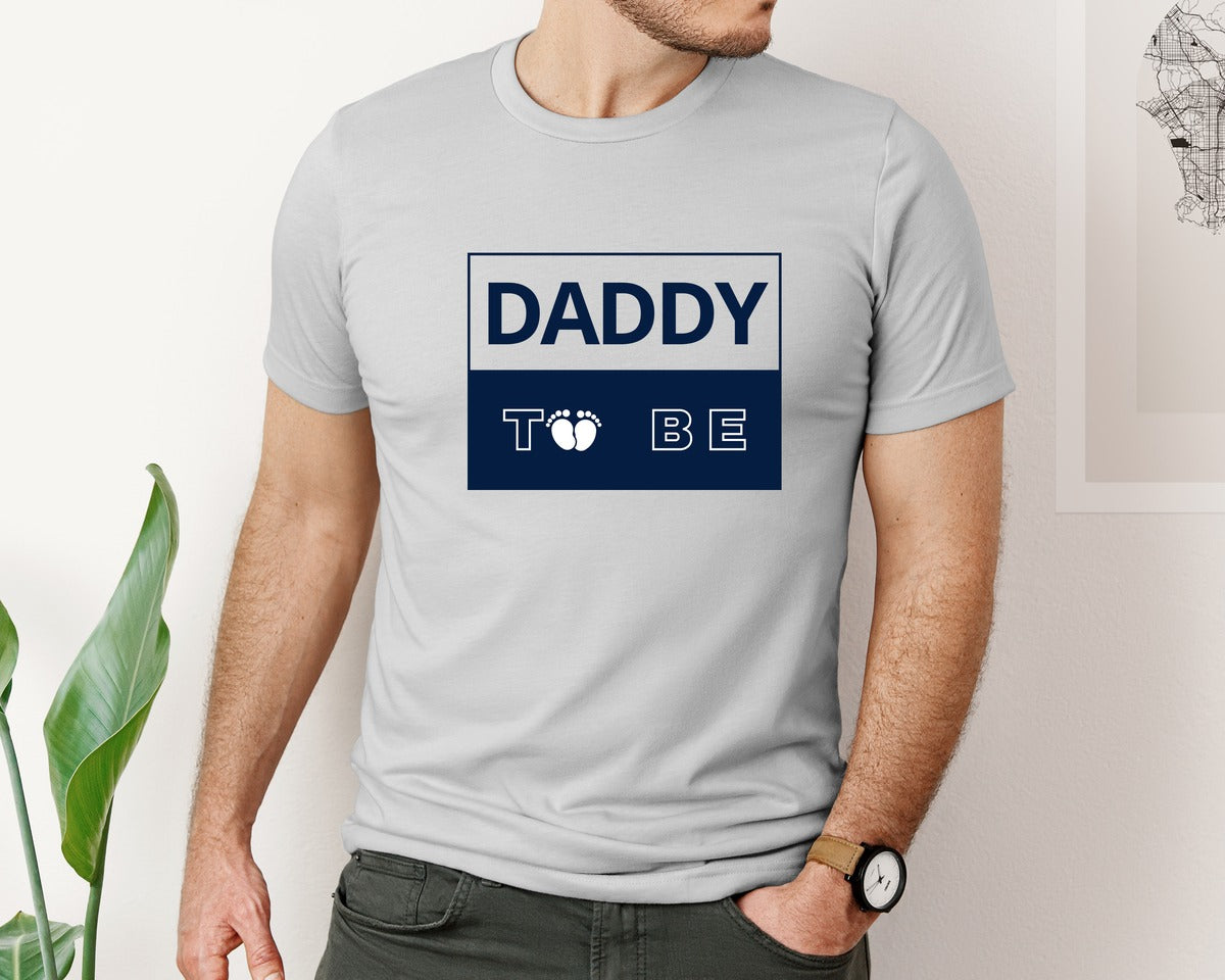brand:Bella Canvas|color:Sports Grey / Athletic Heather|Daddy To Be Pregnancy Announcement 2 Graphic T-Shirt