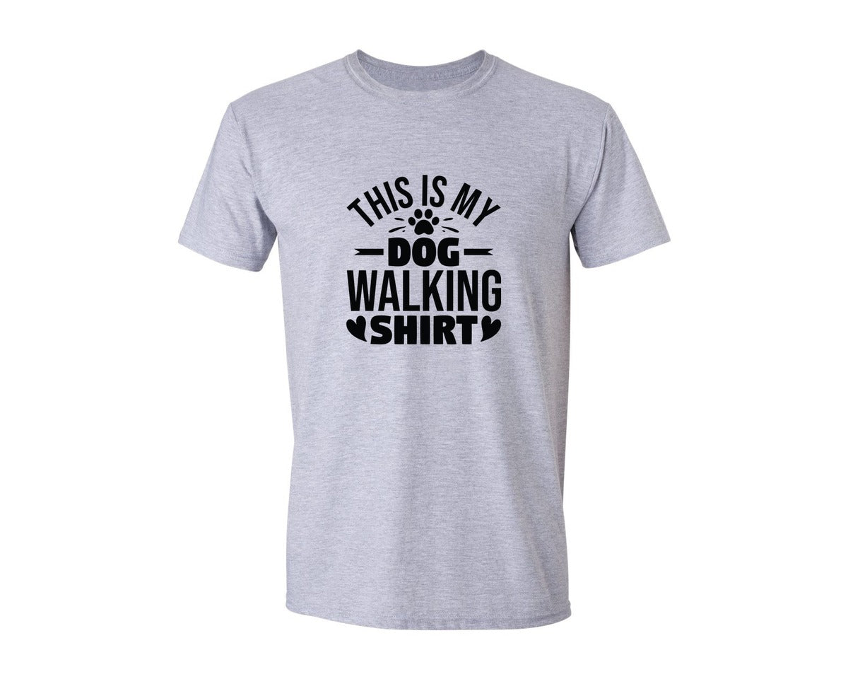 brand:Generic|color:Sports Grey / Athletic Heather|This Is My Dog Walking Shirt 43 Graphic T-Shirt