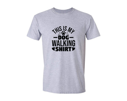brand:Generic|color:Sports Grey / Athletic Heather|This Is My Dog Walking Shirt 43 Graphic T-Shirt