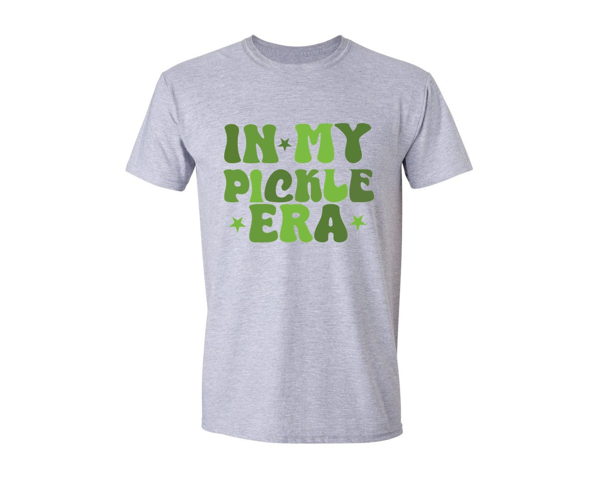 brand:Generic|color:Sports Grey / Athletic Heather|In My Pickle Era T Shirt Graphic T-Shirt