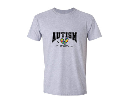 brand:Generic|color:Sports Grey / Athletic Heather|Autism Mom Autism Awareness 2 Graphic T-Shirt