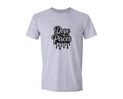 brand:Generic|color:Sports Grey / Athletic Heather|Dope Pisces Pisces File Graphic T-Shirt