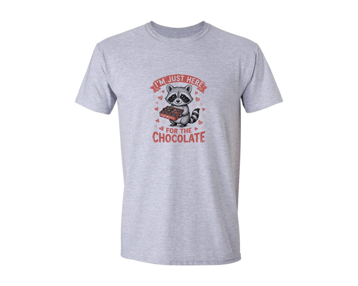 brand:Generic|color:Sports Grey / Athletic Heather|Cute Raccoon Valentines Day 2 Graphic T-Shirt