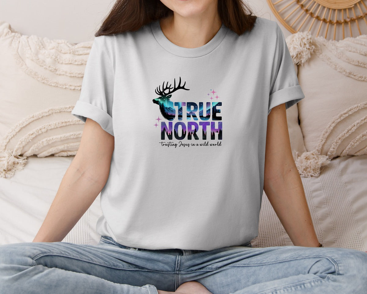 brand:Bella Canvas|color:Sports Grey / Athletic Heather|True North Vbs Vacation Bible School Graphic T-Shirt