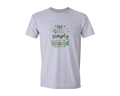 brand:Generic|color:Sports Grey / Athletic Heather|St Patricks Christian Bible Verse Graphic T-Shirt