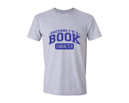 brand:Generic|color:Sports Grey / Athletic Heather|Pretend Im A Book Character Book Lover 2 Graphic T-Shirt