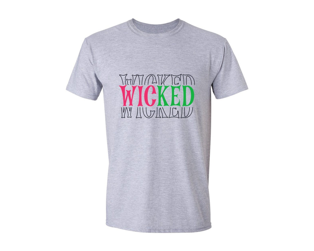 brand:Generic|color:Sports Grey / Athletic Heather|Wicked Svgwicked Movie Svgwicked Pink 3 Graphic T-Shirt