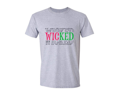 brand:Generic|color:Sports Grey / Athletic Heather|Wicked Svgwicked Movie Svgwicked Pink 3 Graphic T-Shirt